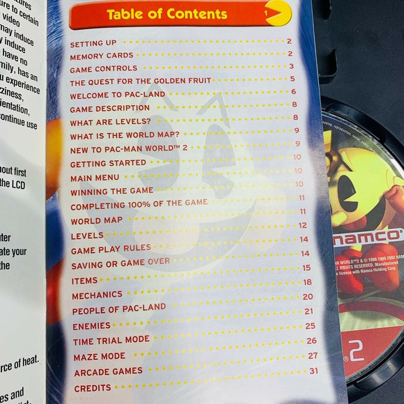 Pac-Man World 2 & 3 PS2 (Sony PlayStation 2, 2002) retro/vintage video gamec - Picture 7 of 16